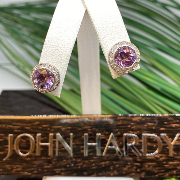 John Hardy Amethyst & Diamond Batu
Sari Stud Earrings - Picture 2 of 8